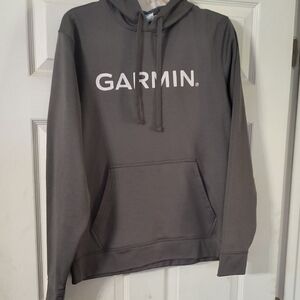 Garmin Gray Sweatshirt Hoodie Minimalist Design